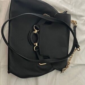 Elegant Black Leather Women's Bag